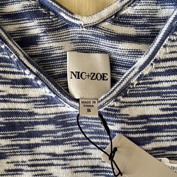 NIC & ZOE Knit Top Size S - Picture 4 of 10